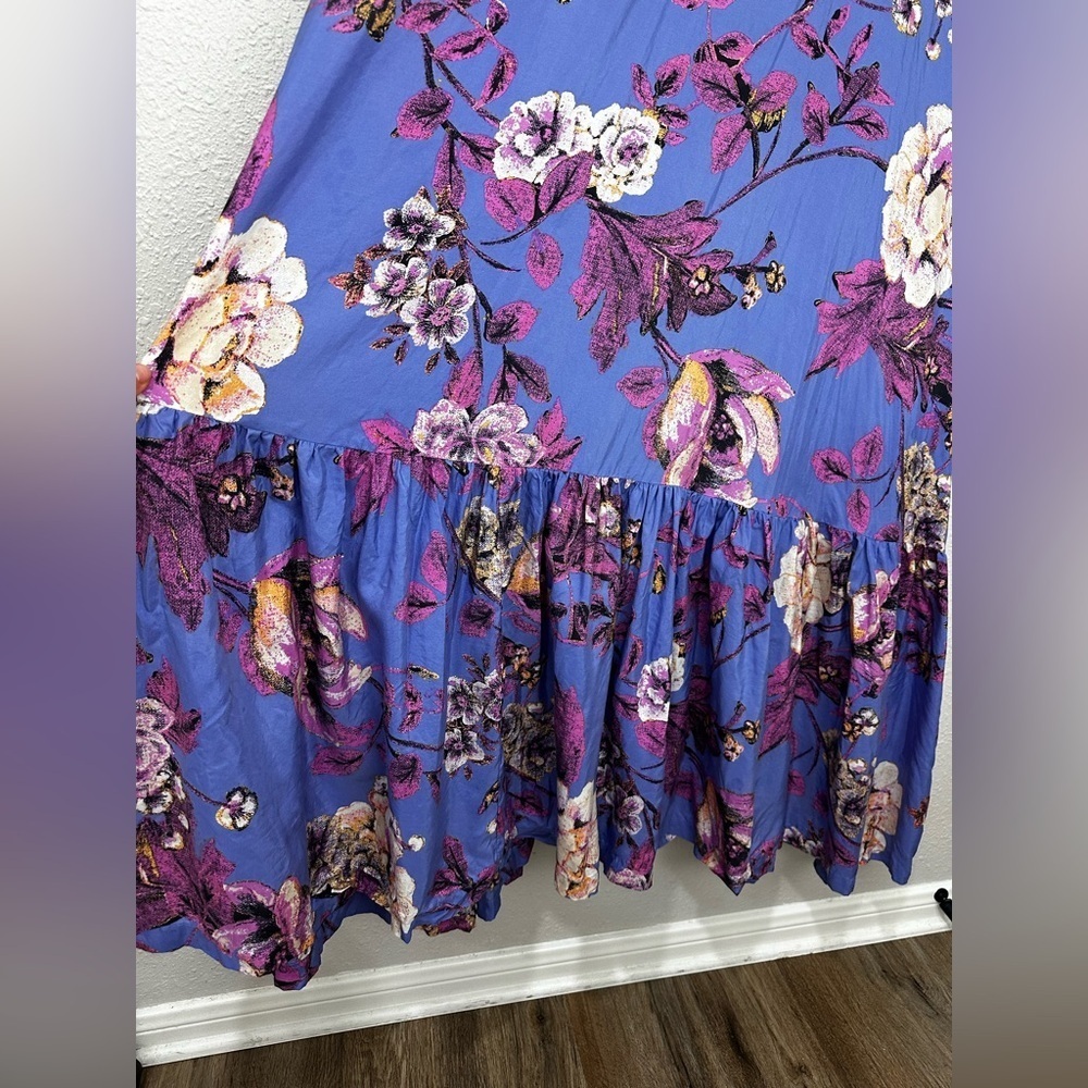 $298 FREE PEOPLE BLOSSOM SILK MAXI DRESS SIZE XS S M L - Picture 5 of 11